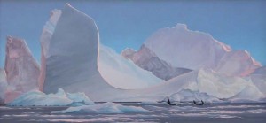 Evening light close to Yalour Island, Antarctica